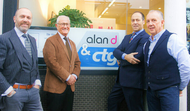 Edward & Alan Hemmings next to CTG's Martin Kolton MBE & Andrew Wright.